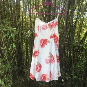 Pretty Floral Spaghetti Strap Rayon Dress